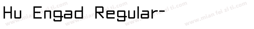 Hu Engad Regular字体转换